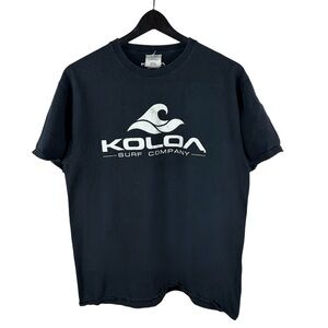 Mens Y2K Koloa Surf Company Black Water Sports Graphic Shirt Size L